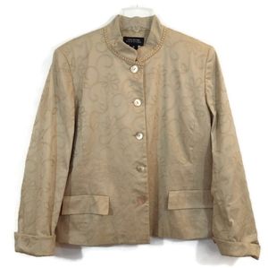 Jones New York 16 Long Sleeve Embroidered Jacket